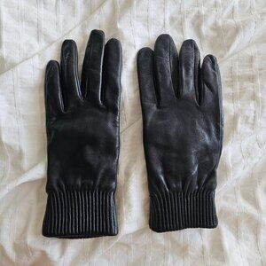 Aritzia Auxiliary Leather Gloves - 2019 - Black - Sz S
